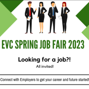 EVC Spring job fair 2023 flyer 