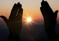 hands sun religion
