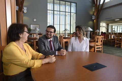 Students in discussion