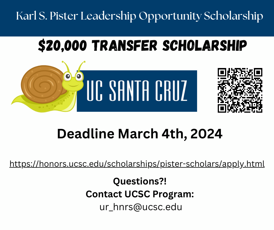 Karl S Pister Scholarship Flyer