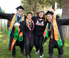 Students at graduation