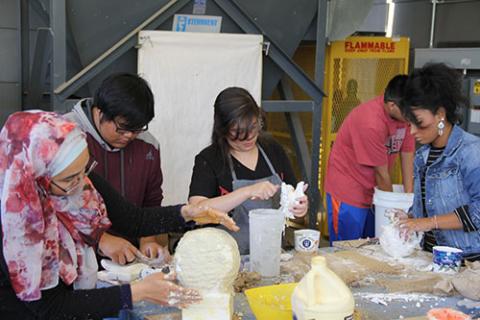 Students in an Art Class