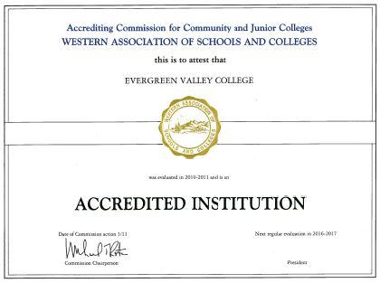 Accreditation Certificate