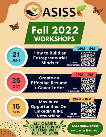 fall 2022 oasiss workshops