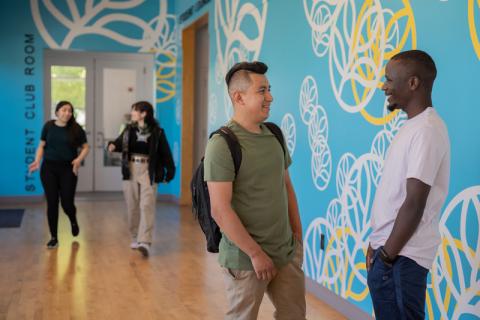 Students chatting