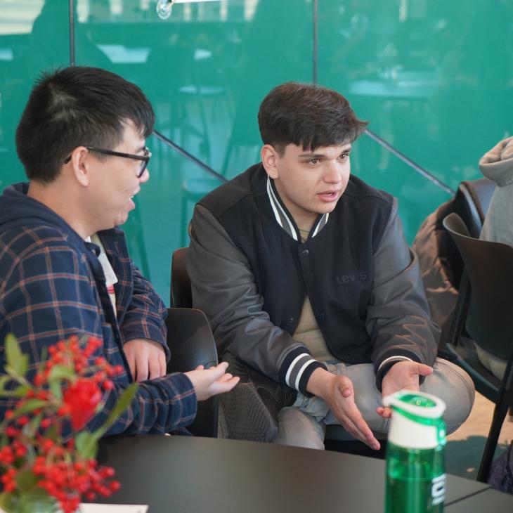ASPIRE+PLLUS students conversing