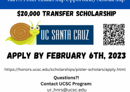 UCSC scholarship flyer 