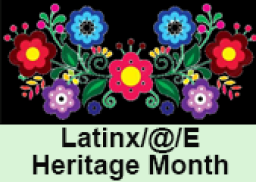 Latinx Heritage Month - Red, Blue, Purple flowers