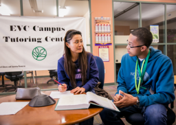 Female student with a Tutor